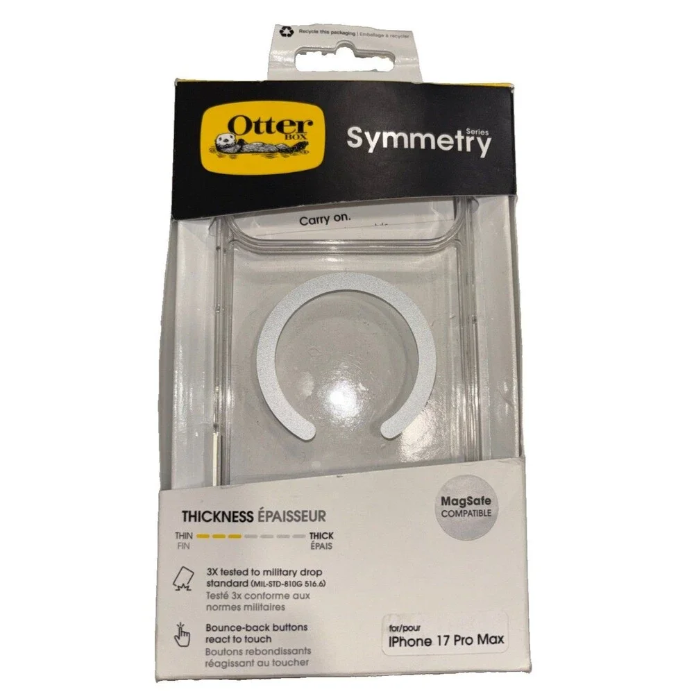 OtterBox iPhone 17 Pro Max Symmetry Series Case MagSafe Clear Open box